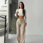 Kadın Modern Bej Pantolon